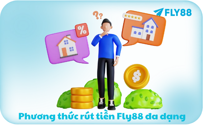 Phương thức rút tiền Fly88 đa dạng